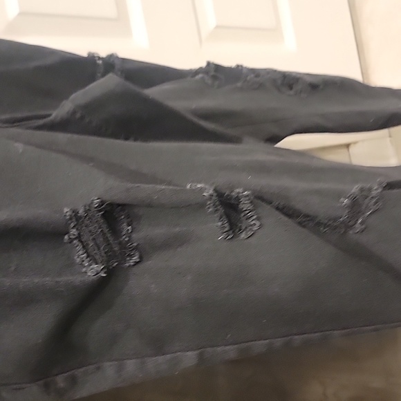 NWT Almoat Famous Sz 18 Distressed Overalls - Picture 4 of 6